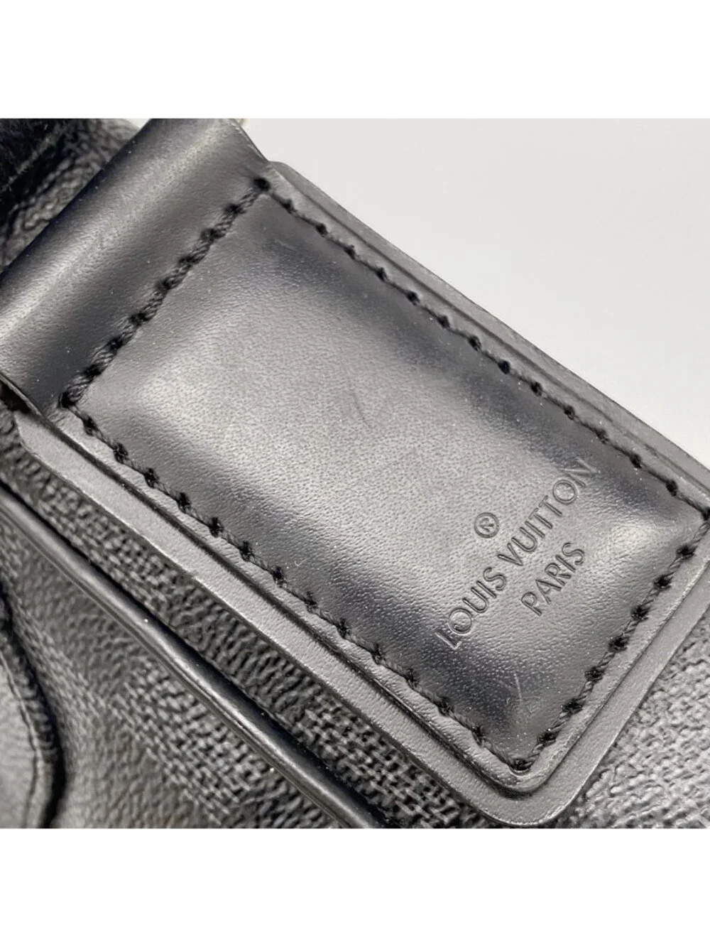 Louis Vuitton Shoulder Bag Damier Graphite District PM Black